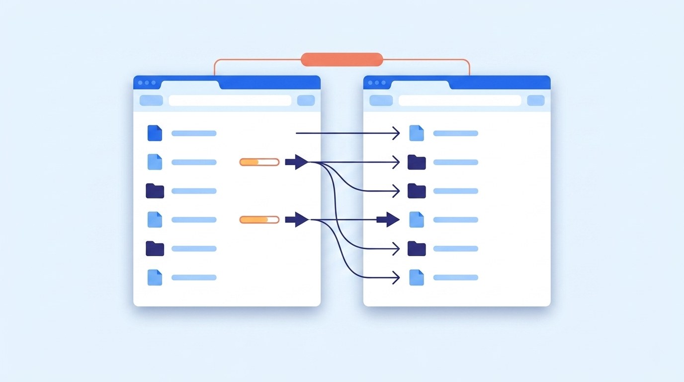 FTP - porównanie klienta i serwera, transfer plików przez sieć